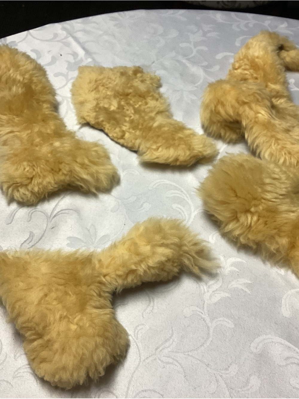 Plush Small Pet Bedding Pieces in Golden Tan - Soft Cozy Comfort
